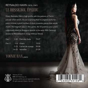 2CD Reynaldo Hahn: Le Rossignol Éperdu - Poems For Piano