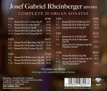 6CD Christian von Blohn: Complete 20 Organ Sonatas