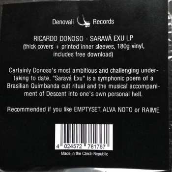 LP Ricardo Donoso: Saravá Exu LTD | CLR