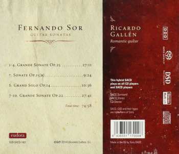 SACD Ricardo Gallén: Sor: Guitar Sonatas