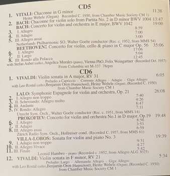 6CD/Doos Ricardo Odnoposoff: Vol.1 . Violin Concertos And Showpieces