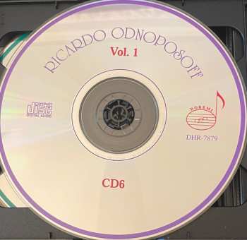 6CD/Doos Ricardo Odnoposoff: Vol.1 . Violin Concertos And Showpieces