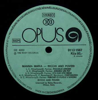 LP Ricchi E Poveri: Mamma Maria