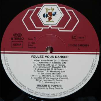 LP Ricchi E Poveri: Voulez Vous Danser