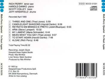 CD Rich Perry Quartet: To Start Again