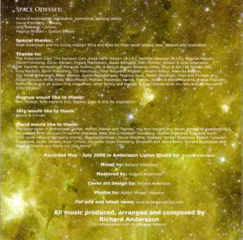 CD Richard Andersson's Space Odyssey: Tears Of The Sun