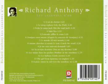 CD Richard Anthony: Les Légendes D'Or
