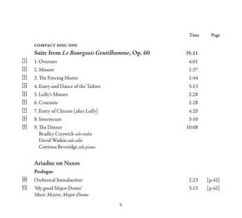 2CD/Doos Scottish Chamber Orchestra: Le Bourgeois Gentilhomme / Ariadne Auf Naxos 