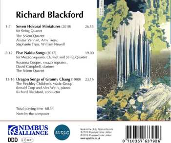 CD Finchley Children's Music Group: Dragon Songs, Five Naidu Songs, Seven Hokusai Miniatures