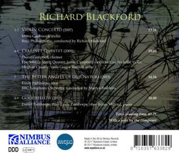 CD Richard Blackford: Violin Concerto, Clarinet Quintet, The Better Angels Of Our Nature, Goodfellow