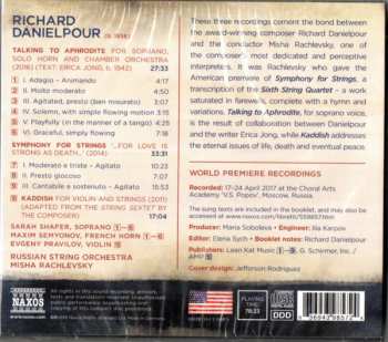 CD Richard Danielpour: Talking To Aphrodite, Symphony For Strings & Kaddish