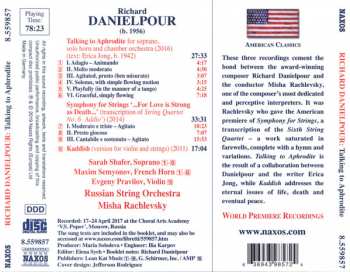 CD Richard Danielpour: Talking To Aphrodite, Symphony For Strings & Kaddish