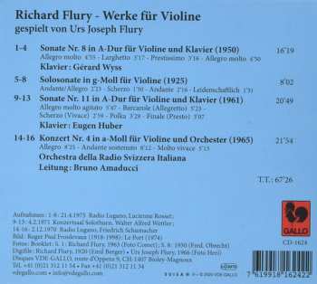 CD Gérard Wyss: Werke Für Violine
