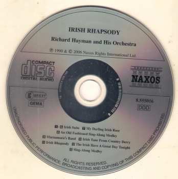 CD Richard Hayman And His Orchestra: Irish Rhapsody