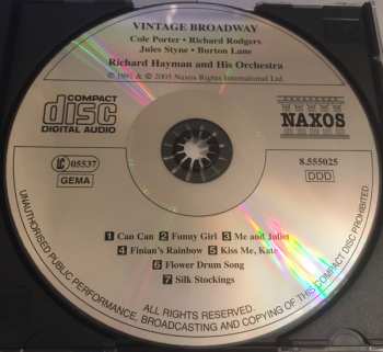CD Richard Hayman And His Symphony Orchestra: Vintage Broadway