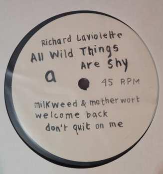 2LP Richard Laviolette: All Wild Things Are Shy LTD