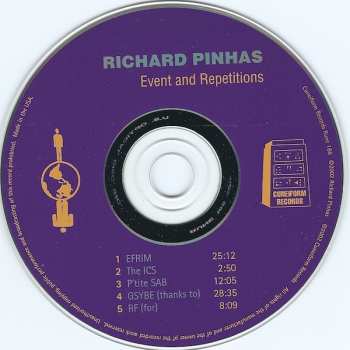 CD Richard Pinhas: Event And Repetitions