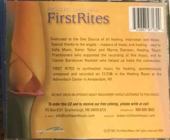 CD Richard Shulman: First Rites 