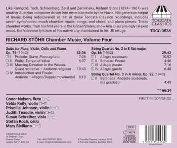 CD Richard Stöhr: Chamber Music, Volume Four