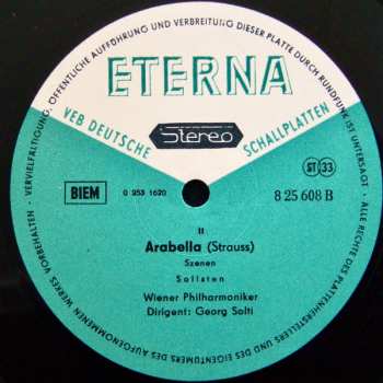 LP Richard Strauss: Arabella (Szenen)