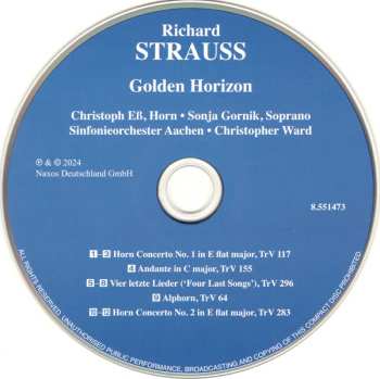CD Richard Strauss: Golden Horizon