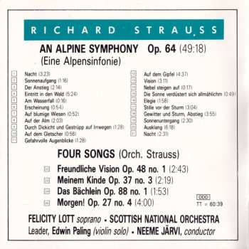 CD Richard Strauss: An Alpine Symphony / Four Songs