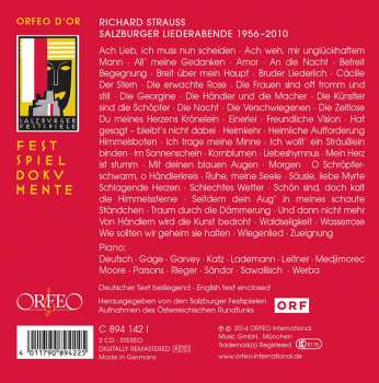 2CD Richard Strauss: Salzburger Liederabende 1956-2010