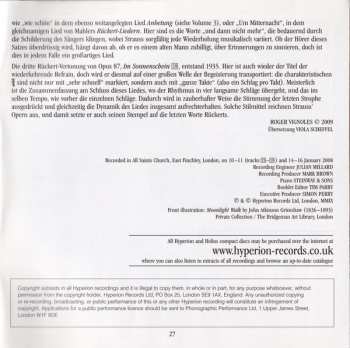 CD Richard Strauss: The Complete Songs – 4