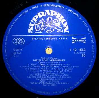 5LP/Doos Herbert von Karajan: Mistři Pěvci Norimberští (Die Meistersinger von Nürnberg)