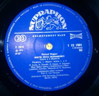 5LP/Doos Herbert von Karajan: Mistři Pěvci Norimberští (Die Meistersinger von Nürnberg)