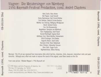 4CD/Doos André Cluytens: Die Meistersinger Von Nürnberg - 1956 Bayreuth Festival (Live)