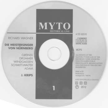 4CD/Doos Richard Wagner: Die Meistersinger Von Nürnberg - Gesamtaufnahme Bayreuth 1961