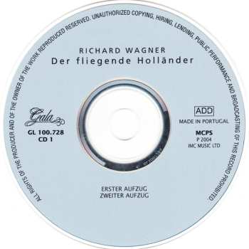 2CD Karl Böhm: Der Fliegende Holländer