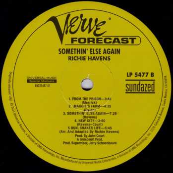 LP Richie Havens: Somethin' Else Again