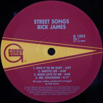 LP Rick James: Street Songs
