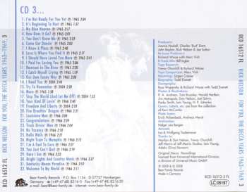 6CD/Doos Ricky Nelson: For You - The Decca Years 1963-1969