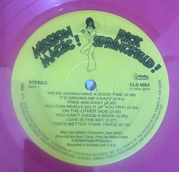 LP Rick Springfield: Mission Magic