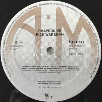 2LP Rick Wakeman: Rhapsodies