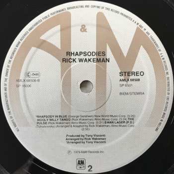 2LP Rick Wakeman: Rhapsodies