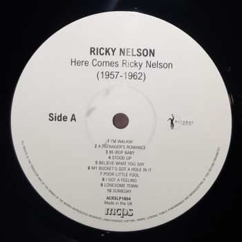 LP Ricky Nelson: Here Comes Ricky Nelson 1957-1962 Hits Collection 