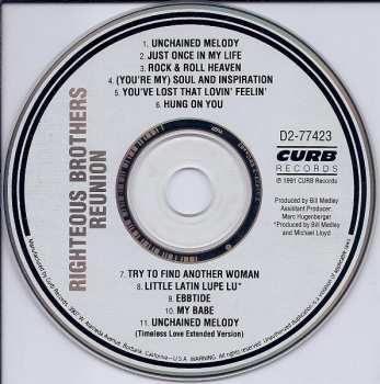 CD The Righteous Brothers: Reunion