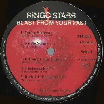 LP Ringo Starr: Blast From Your Past