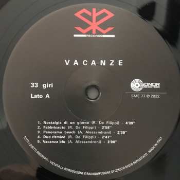 LP Alessandro Alessandroni: Vacanze