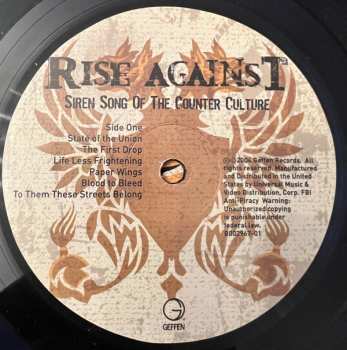 LP Rise Against: Siren Song Of The Counter Culture
