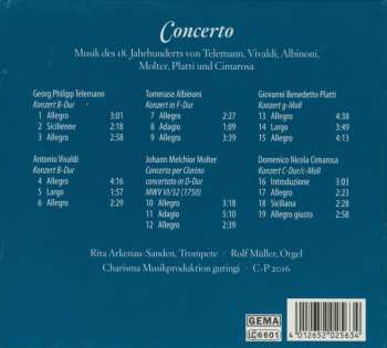CD Rita Arkenau-Sanden: Musik Des 18. Jahrhunderts Von Telemann, Vivaldi, Albinoni, Molter, Platti Und Cimarosa