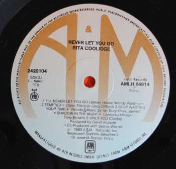 LP Rita Coolidge: Never Let You Go