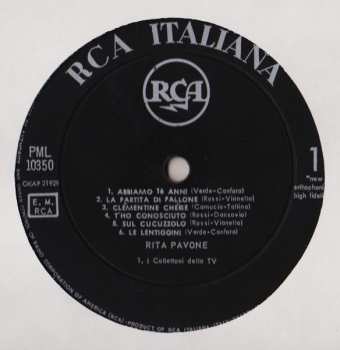 LP Rita Pavone: Rita Pavone