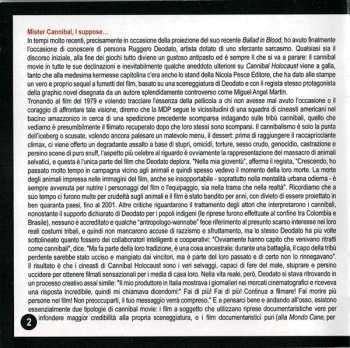 CD Riz Ortolani: Cannibal Holocaust (Original Motion Picture Soundtrack) LTD