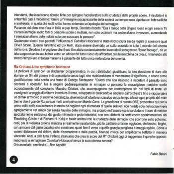 CD Riz Ortolani: Cannibal Holocaust (Original Motion Picture Soundtrack) LTD