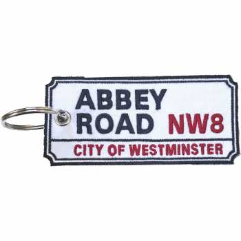Merch Road Sign: Sleutelhanger Abbey Road, Nw London Sign 
